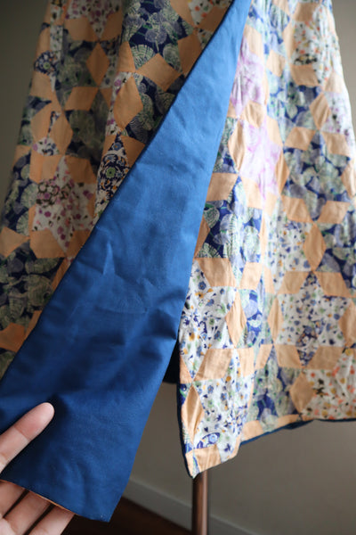 70s Patchwork Wrap Skirt