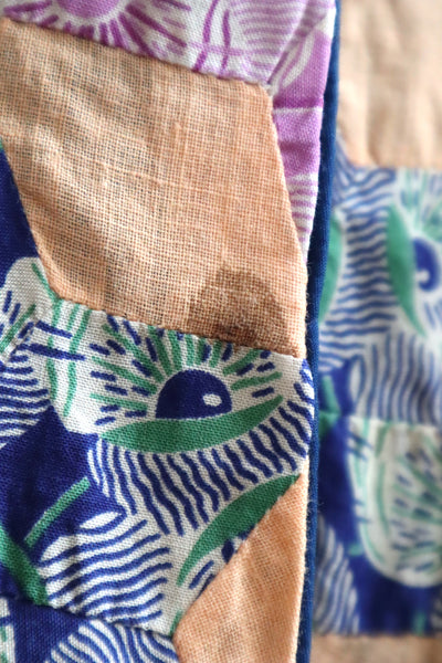 70s Patchwork Wrap Skirt