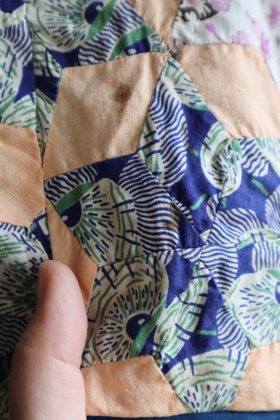 70s Patchwork Wrap Skirt