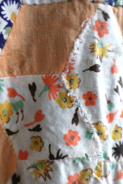 70s Patchwork Wrap Skirt