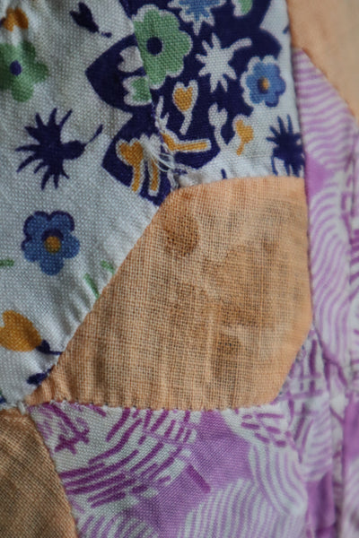 70s Patchwork Wrap Skirt