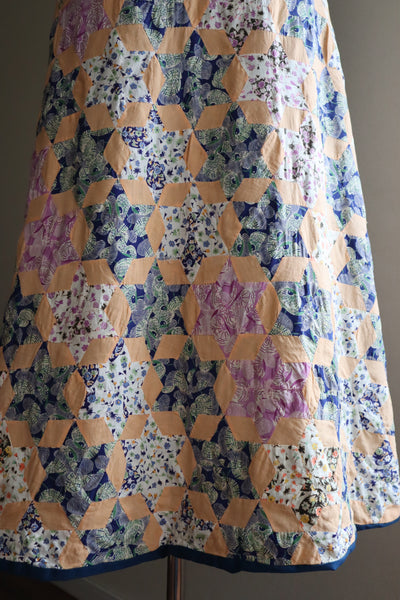 70s Patchwork Wrap Skirt