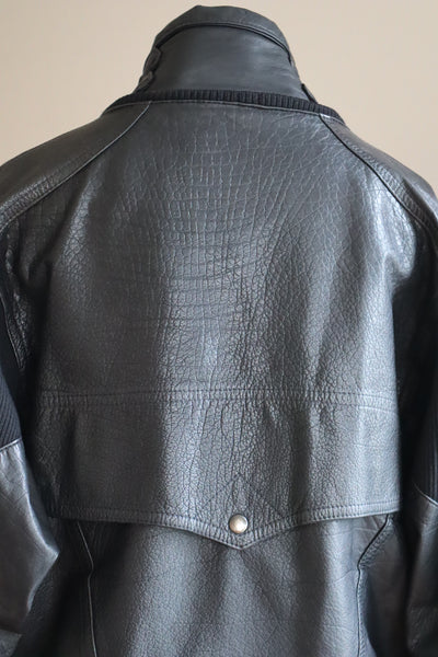 80s French Leather Jacket