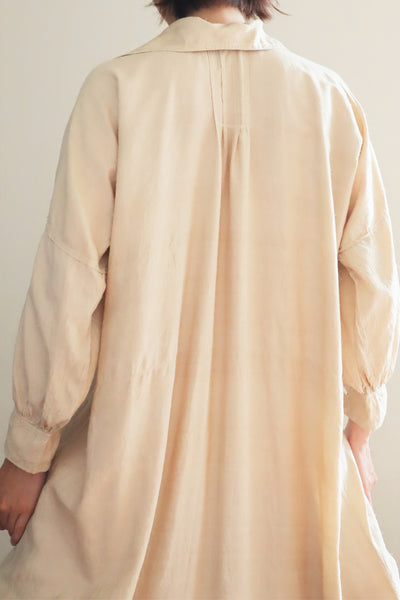 1920s French Silk Long Nightshirt