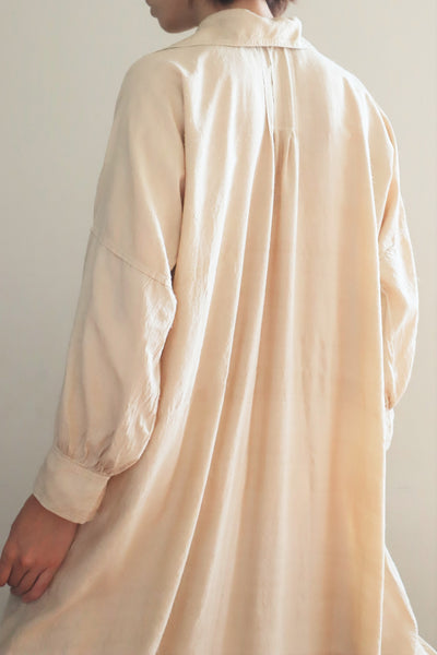 1920s French Silk Long Nightshirt