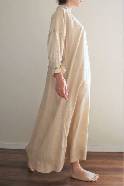 1920s French Silk Long Nightshirt