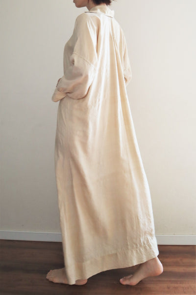 1920s French Silk Long Nightshirt