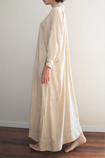 1920s French Silk Long Nightshirt