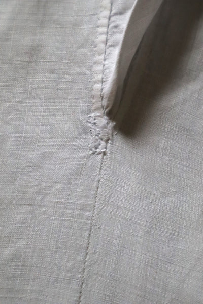 1900s Grape Design Lace White Linen Church Dress
