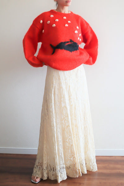 🐟Hand Knit Mohair Sweater