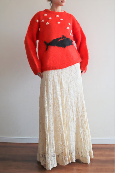 🐟Hand Knit Mohair Sweater
