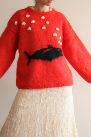 🐟Hand Knit Mohair Sweater