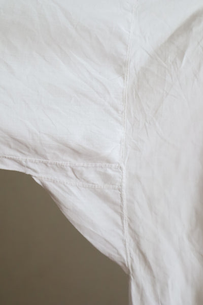 1900s Grape Design Lace White Linen Church Dress