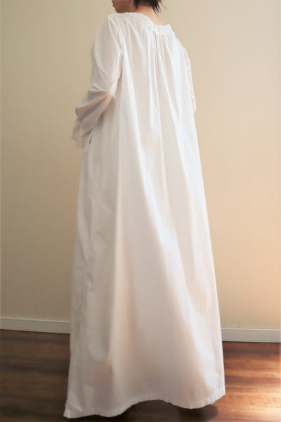 1910s Broderie Anglaise Side Front Closure Dress