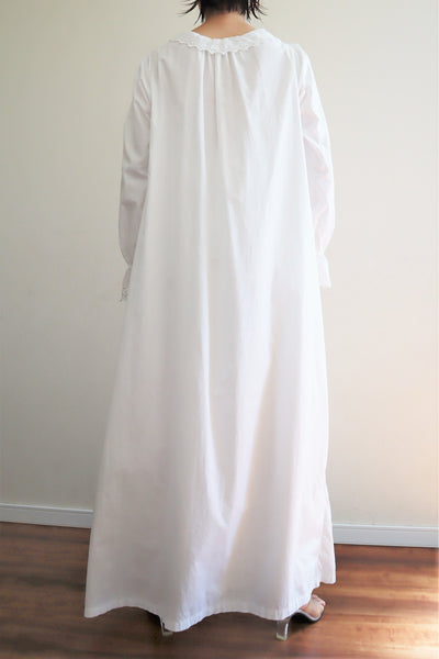 1910s Broderie Anglaise Side Front Closure Dress