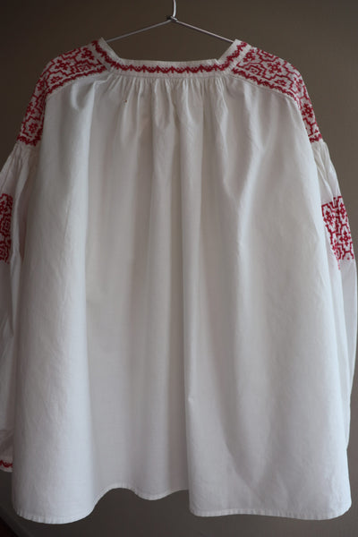 Antique French White Cotton Blouse