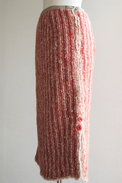 80s Hand Knit Mohair Skirt