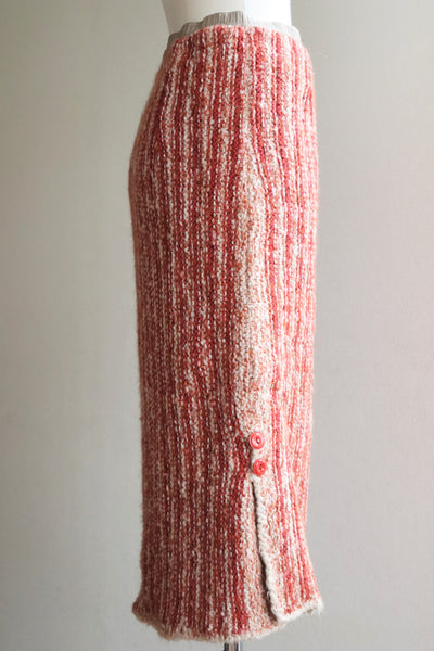 80s Hand Knit Mohair Skirt