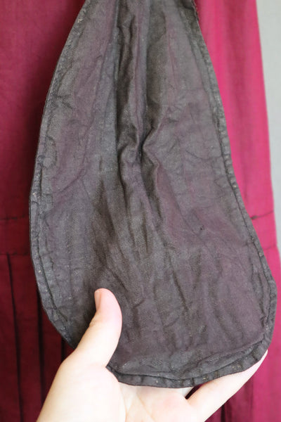 19th Edwardian Burgundy Skirt