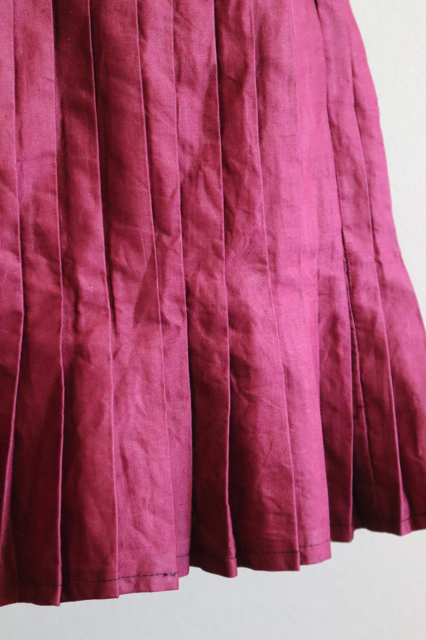 19th Edwardian Burgundy Skirt