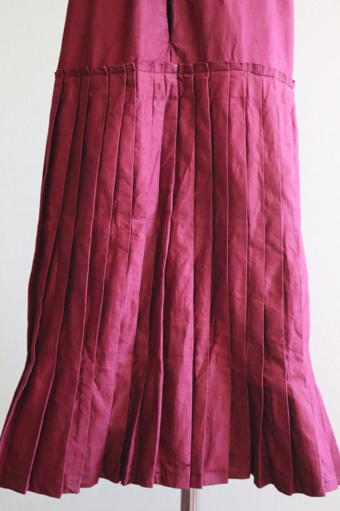 19th Edwardian Burgundy Skirt