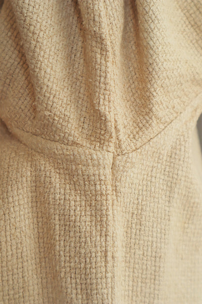 80s Sand Color Silk Jacket