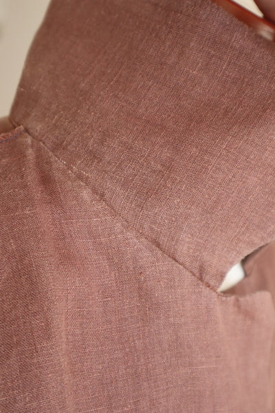 90s Italian Brown Linen Jacket
