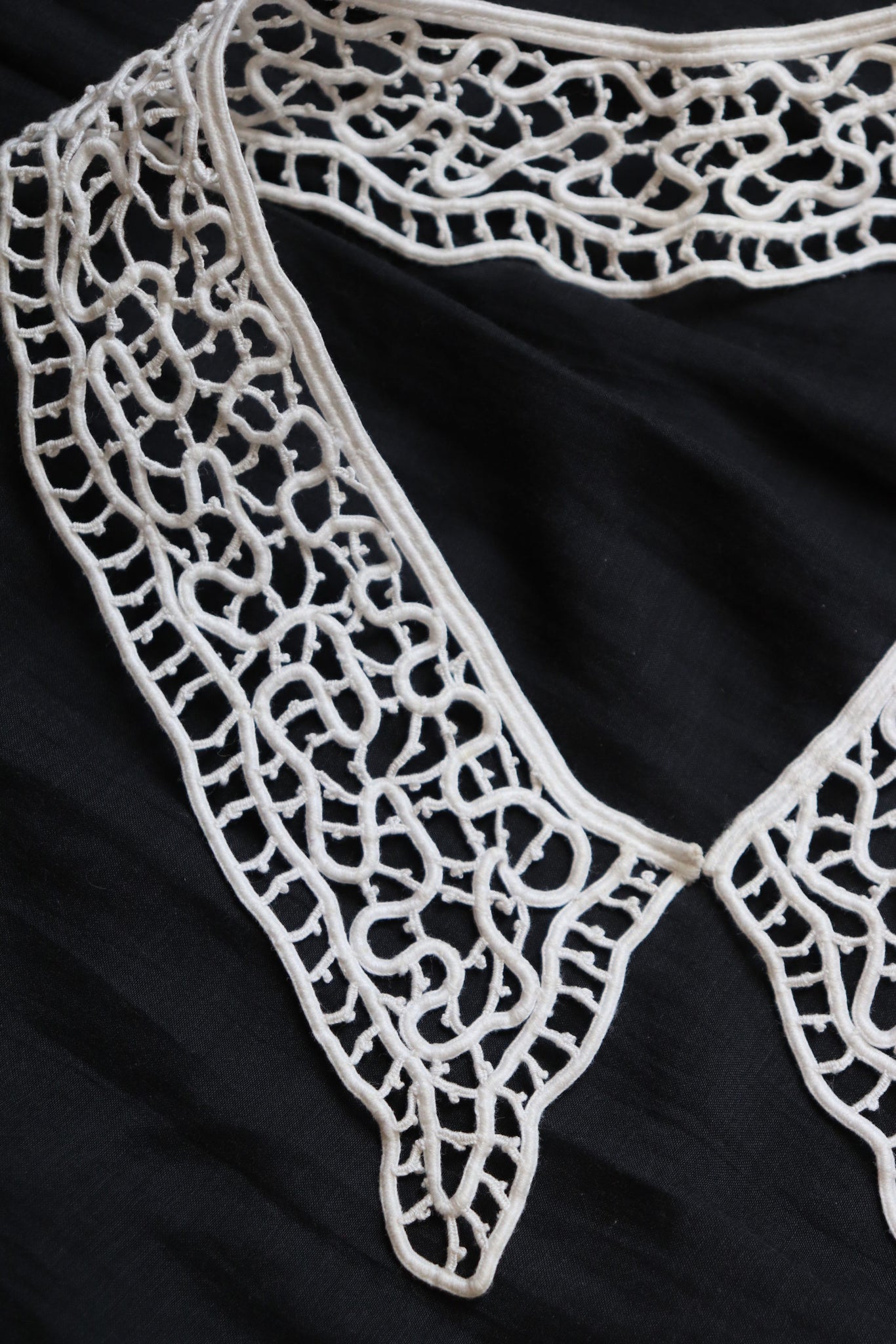 1910s White Handmade Lace Collar