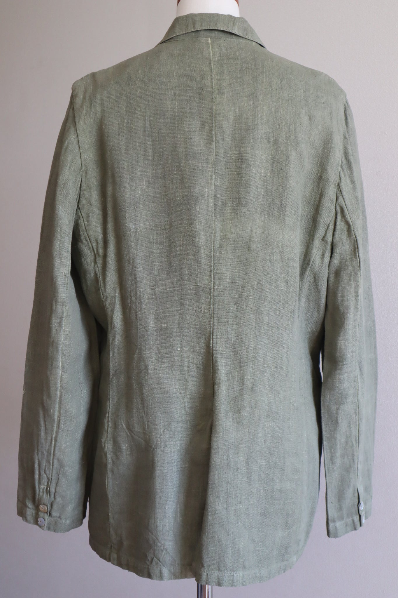 80s Khaki Linen Jacket