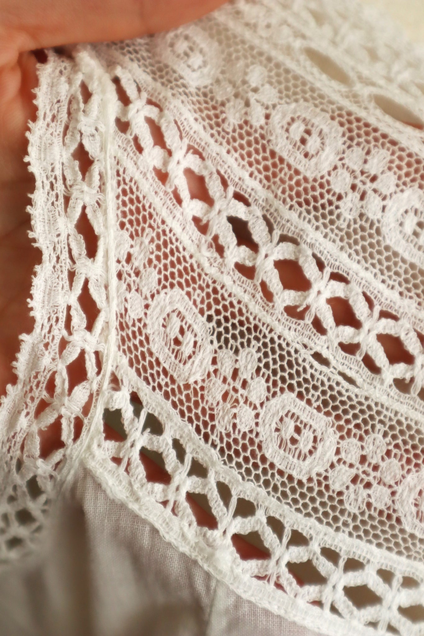 1900s Bobbin Lace Petticoat Dress