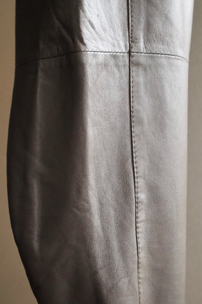 80s Dark Brown Leather Pants