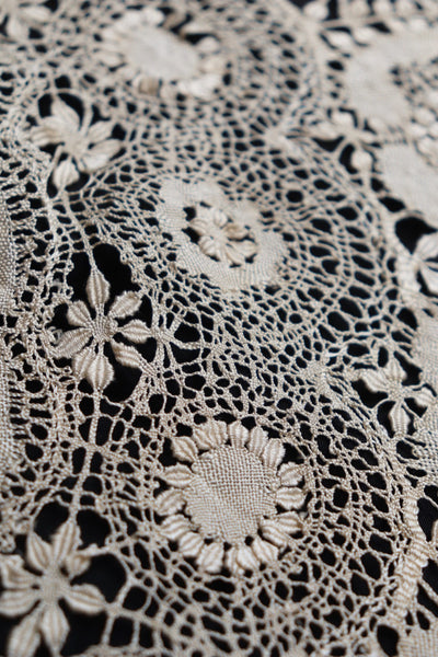1900s Antique Silky Lace Collar Wrap
