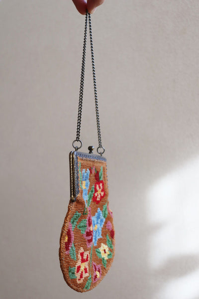 1930s Embroidered Mini Bag