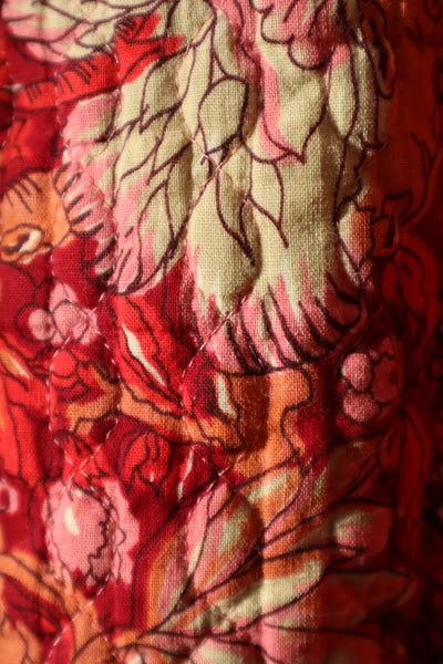 70s Mr. Jac Indian Cotton Quilted Long Dress