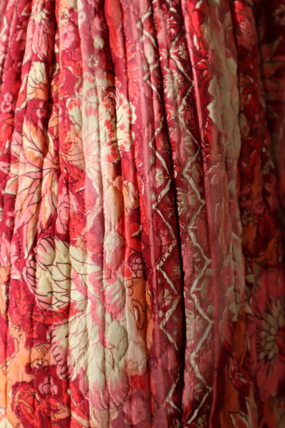 70s Mr. Jac Indian Cotton Quilted Long Dress