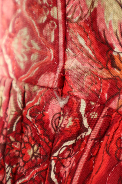 70s Mr. Jac Indian Cotton Quilted Long Dress