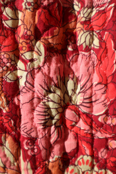 70s Mr. Jac Indian Cotton Quilted Long Dress