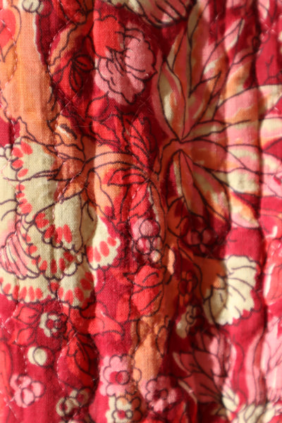 70s Mr. Jac Indian Cotton Quilted Long Dress