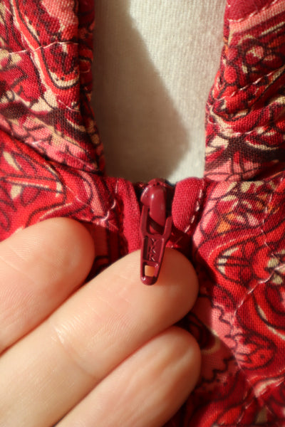 70s Mr. Jac Indian Cotton Quilted Long Dress