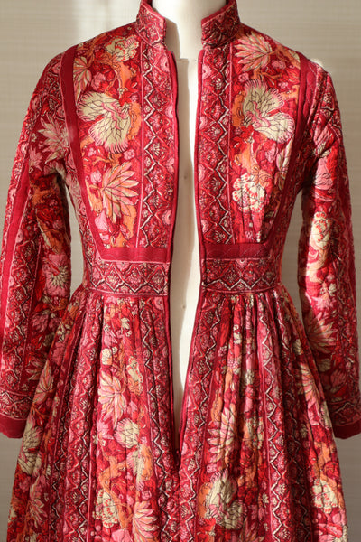 70s Mr. Jac Indian Cotton Quilted Long Dress
