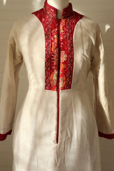 70s Mr. Jac Indian Cotton Quilted Long Dress