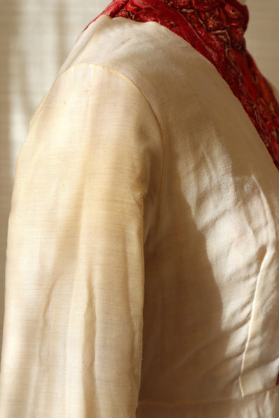 70s Mr. Jac Indian Cotton Quilted Long Dress