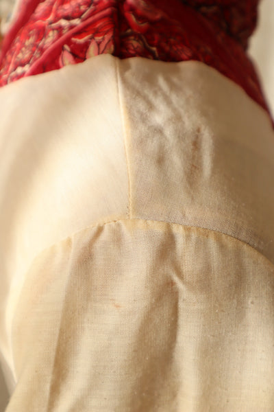 70s Mr. Jac Indian Cotton Quilted Long Dress