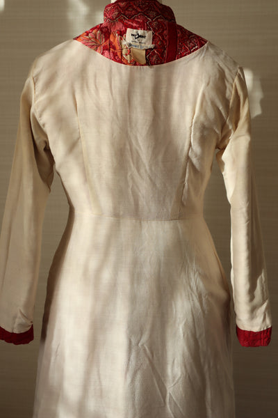 70s Mr. Jac Indian Cotton Quilted Long Dress