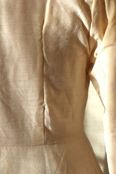 70s Mr. Jac Indian Cotton Quilted Long Dress