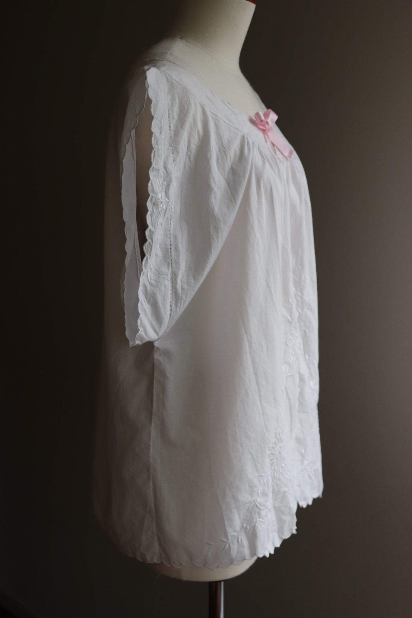 1910s French Cotton Vest Blouse