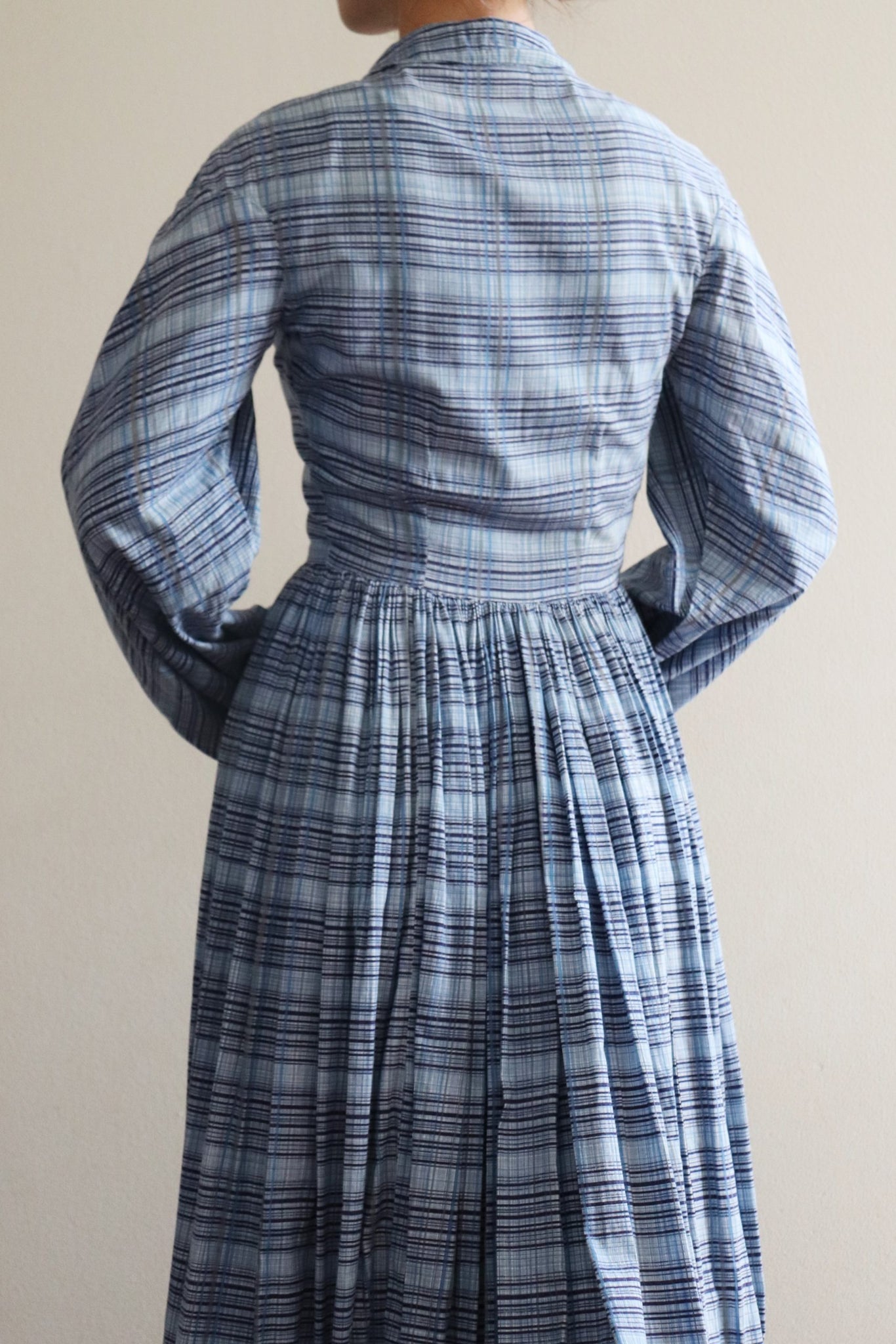 70s Hand Made Cotton Maxi Dress