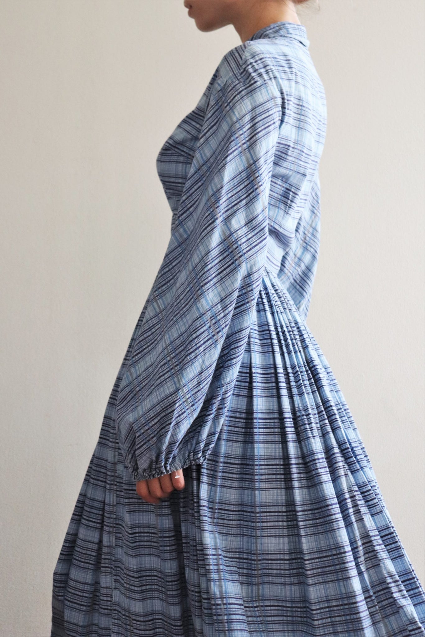 70s Hand Made Cotton Maxi Dress
