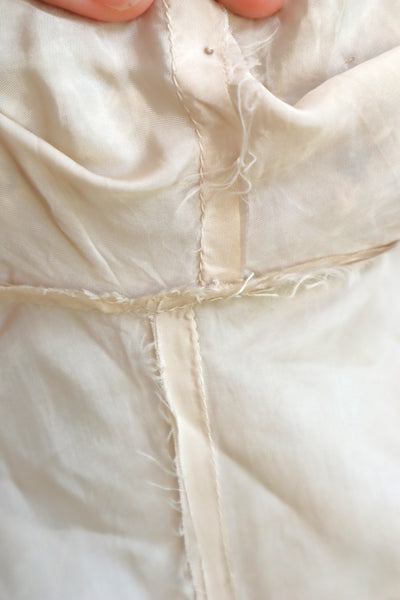 70s Crochet Knit Linen Cotton Blouse
