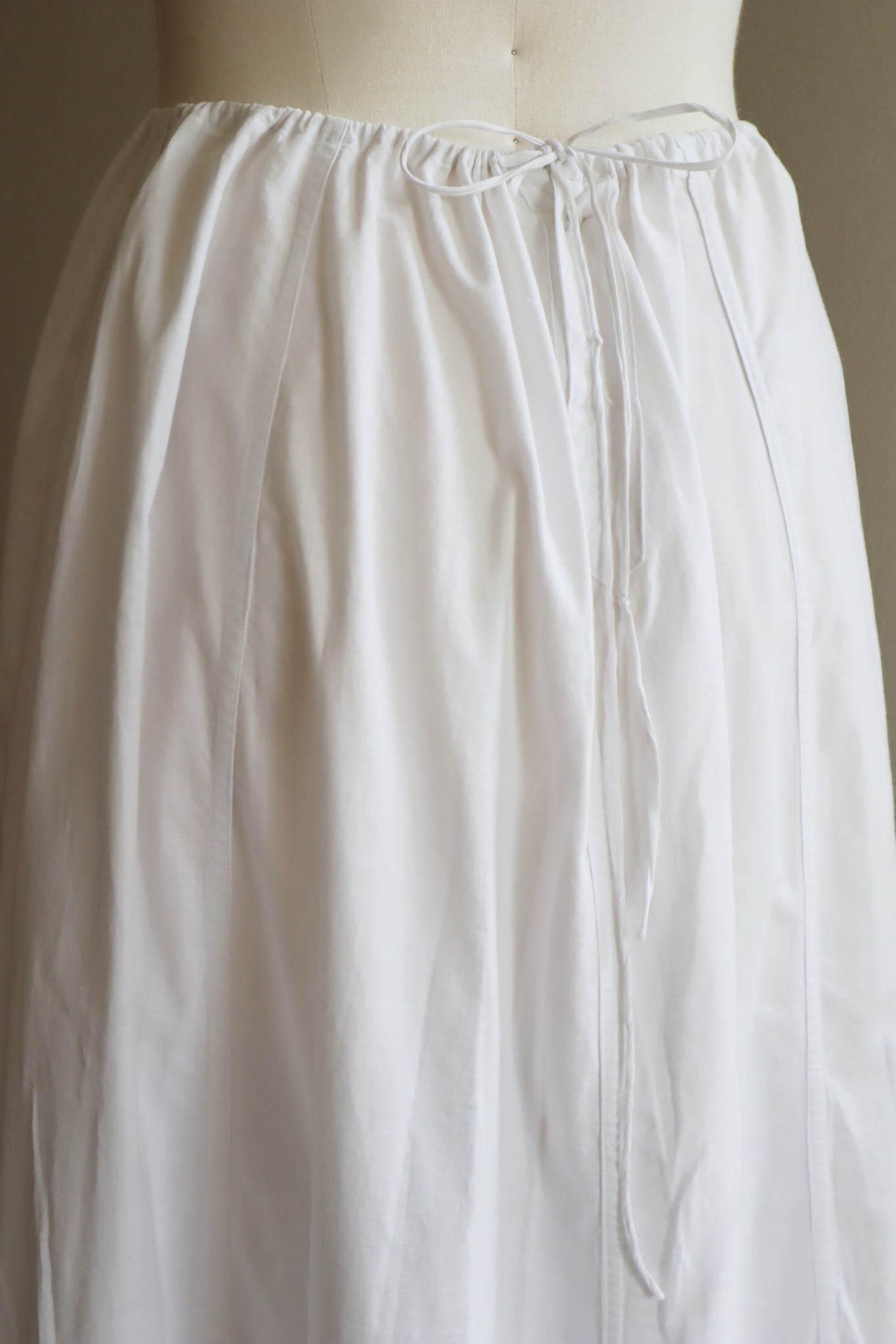 1910s Crochet Lace White Cotton Edwardian Skirt
